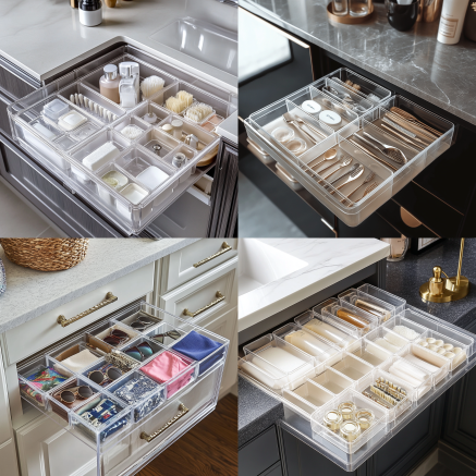 Acrylic Drawer Compartment Organizer
