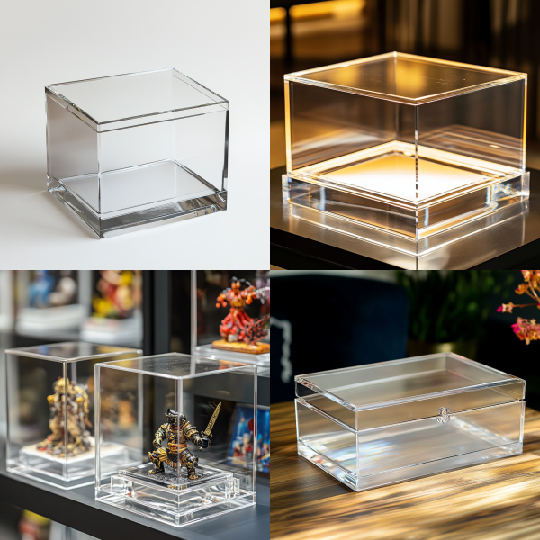 acrylic display case with lid